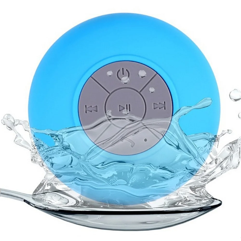 Душевой динамик водонепроницаемый беспроводной Bluetooth присоска бас с функцией Micro