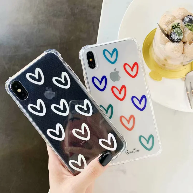 Love Heart Soft TPU Cases For iphone XS Max XR X Phone Case For iphone 7 6 6S 8 Plus Cute Cartoon Anti-knock Silicon Back Cover
Love Heart Soft TPU Cases For iphone XS Max XR X Phone Case For iphone 7 6 6S 8 Plus Cute Cartoon Anti-knock Silicon Back Cover