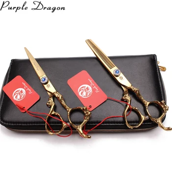 1Pair 5.5" JP 440C Hairdresser's Scissors Straight Shears Thinning Shears Professional Hair Scissors Add Bag Dragon Handle Z9003
1Pair 5.5" JP 440C Hairdresser's Scissors Straight Shears Thinning Shears Professional Hair Scissors Add Bag Dragon Handle Z9003