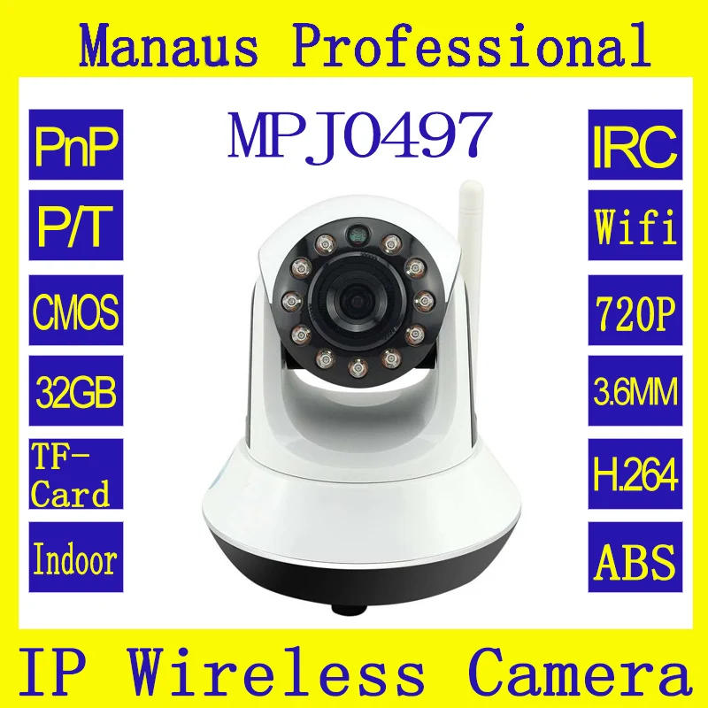 HD 720P IR Wireless IP Box Security Cameras P2P Onvif Network surveillance Camera Support Mobilephone 3.6mm J497a
HD 720P IR Wireless IP Box Security Cameras P2P Onvif Network surveillance Camera Support Mobilephone 3.6mm J497a