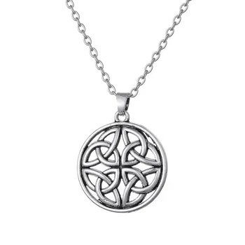 10PCS Antique Silver Plated Circle Round Triquetra Knot Alloy Pendant Necklace Jewelry With Link Chain For Girl Jewelry
10PCS Antique Silver Plated Circle Round Triquetra Knot Alloy Pendant Necklace Jewelry With Link Chain For Girl Jewelry