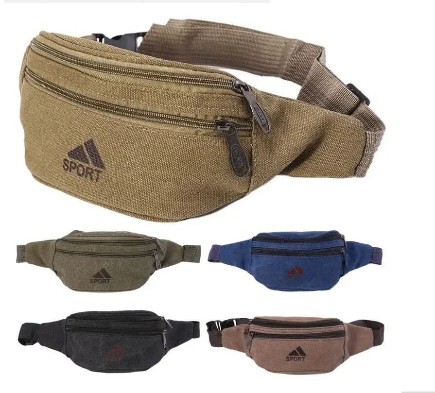 Men Casual Durable Fanny Waist Pack Waist Bags Belt Canvas Hip Bum Military Bag Pouch Three Zipper Pockets Waist Packs Pocket
Men Casual Durable Fanny Waist Pack Waist Bags Belt Canvas Hip Bum Military Bag Pouch Three Zipper Pockets Waist Packs Pocket