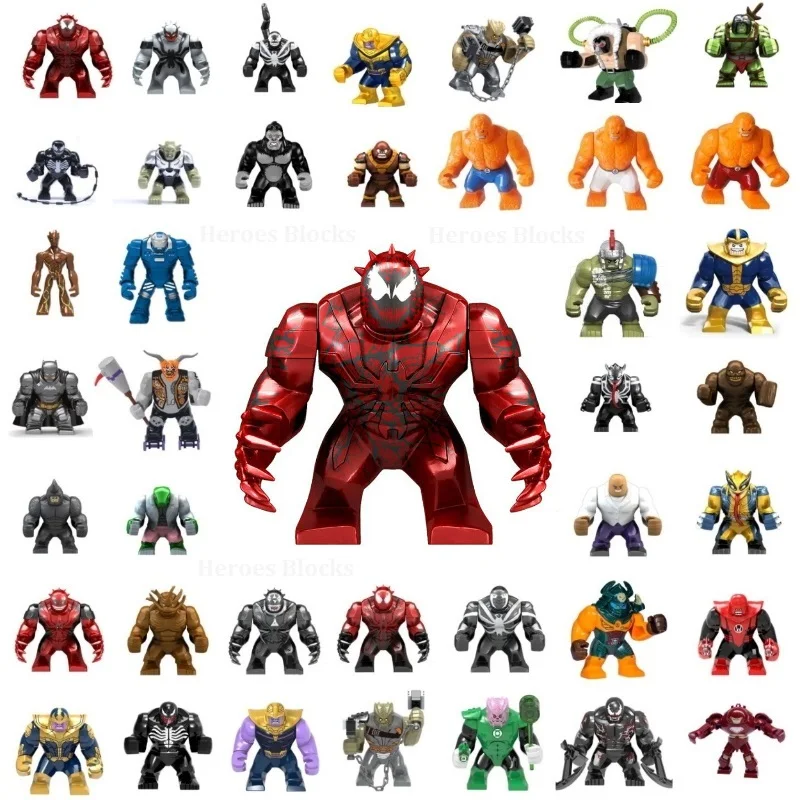 1PC Big Size Large Super Heroes Venom Carnage Batman Thanos Hulk Buster Cull Obsidian Building Blocks Toys kids gifts Compatible
1PC Big Size Large Super Heroes Venom Carnage Batman Thanos Hulk Buster Cull Obsidian Building Blocks Toys kids gifts Compatible