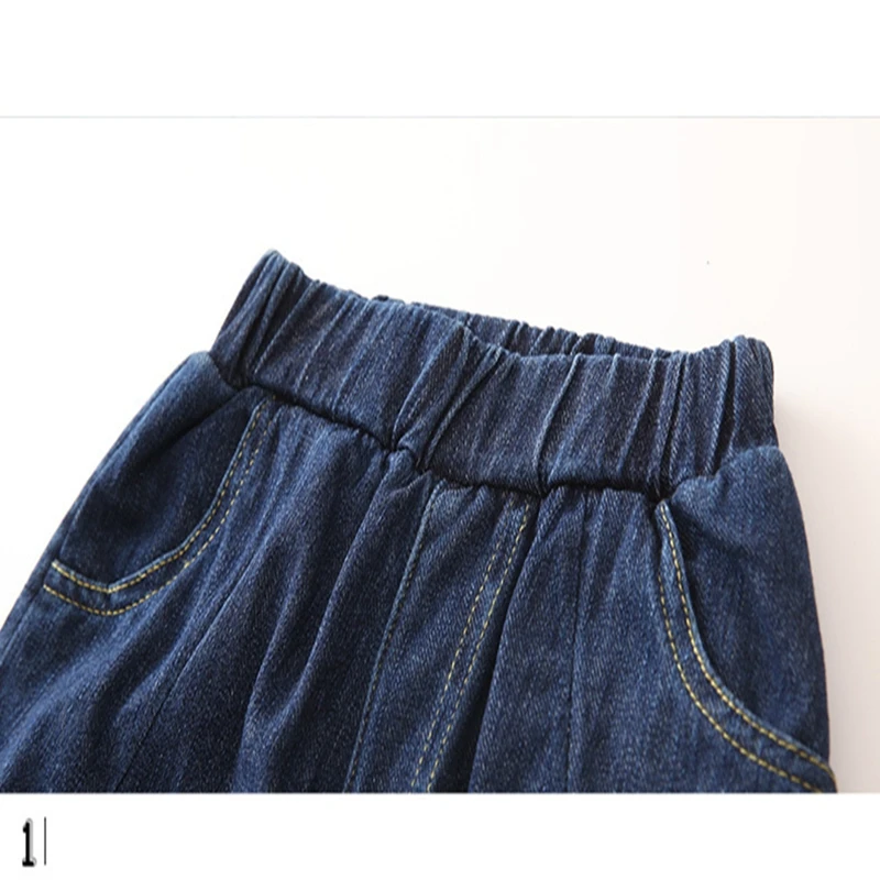 Baby Boys and childrens Harlan jeans Pants clothes In the Winter South Korean style Stylish Add wool jeans kids Clothing LRZLYX-A6 (5)