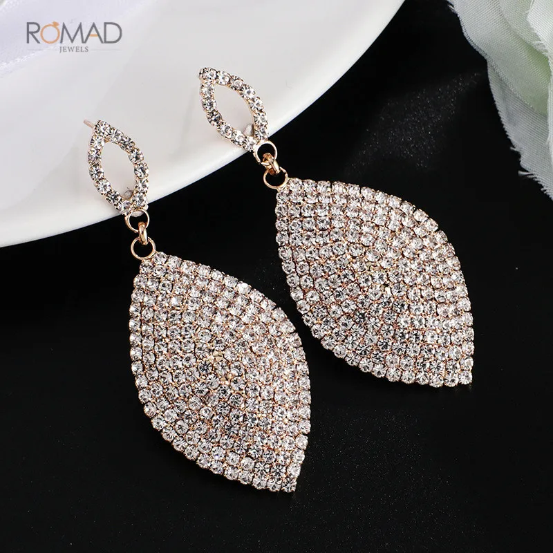Romad Classical Large Drop Earrings For Women Teardrop Shape Crystal Earrings Rhinestone Dangle Wedding Earring Bride Jewelry W3
Romad Classical Large Drop Earrings For Women Teardrop Shape Crystal Earrings Rhinestone Dangle Wedding Earring Bride Jewelry W3