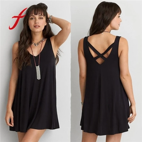 Women Plus Size Summer Dress Sleeveless O-neck Casual Backless Dress Big Size XXXXXXL 2017 NEW Dress Women Mini Dress vestidos
Women Plus Size Summer Dress Sleeveless O-neck Casual Backless Dress Big Size XXXXXXL 2017 NEW Dress Women Mini Dress vestidos