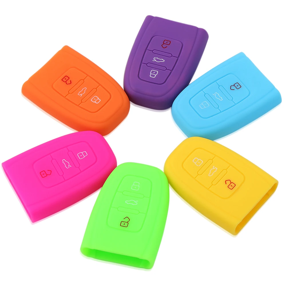 Silicone Key Case Protect for Audi A4 S4 B7 B8 A6 A5 A7 A8 Q5 S5 S6 Q7 Smart Remote Car Key Fob Cover Holder
Silicone Key Case Protect for Audi A4 S4 B7 B8 A6 A5 A7 A8 Q5 S5 S6 Q7 Smart Remote Car Key Fob Cover Holder