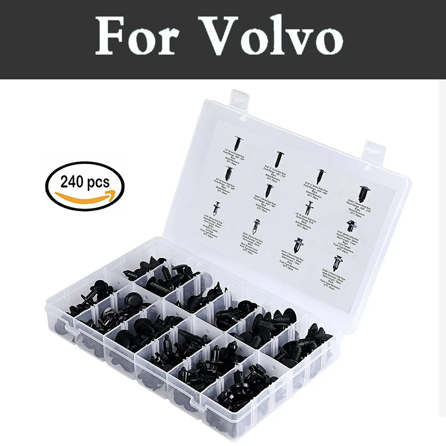 240x Car Bumper Door Panel Trim Set In Case Fit Set Rivets For Volvo C30 C70 S40 S60 S80 V40 V50 V60 V70 Xc60 Xc70 Xc90 
240x Car Bumper Door Panel Trim Set In Case Fit Set Rivets For Volvo C30 C70 S40 S60 S80 V40 V50 V60 V70 Xc60 Xc70 Xc90