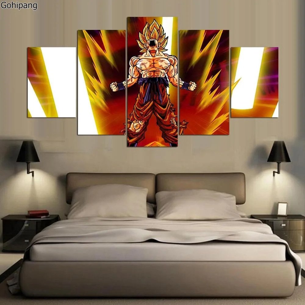 Anime Dragon Ball Z Goku Paintings Art Canvas Paintings Poster 5 pieces Unframed
Anime Dragon Ball Z Goku Paintings Art Canvas Paintings Poster 5 pieces Unframed