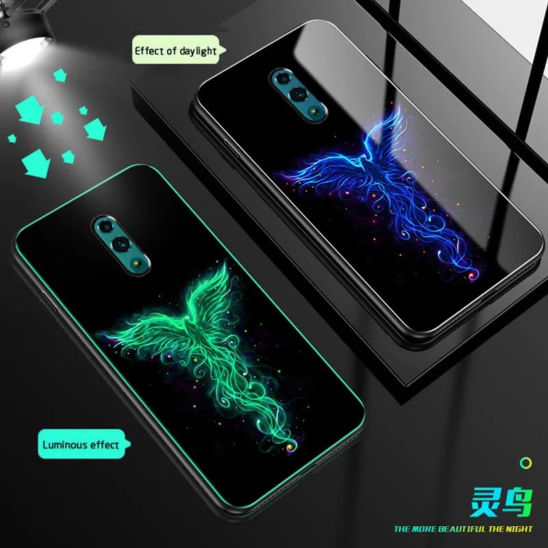 Luminous Glass Phone Case For OPPO Reno 10X Zoom Reno Z Reno 2 Realme X Back Cover For A9 F11pro K3 K1 FindX Night Shine Case
Luminous Glass Phone Case For OPPO Reno 10X Zoom Reno Z Reno 2 Realme X Back Cover For A9 F11pro K3 K1 FindX Night Shine Case