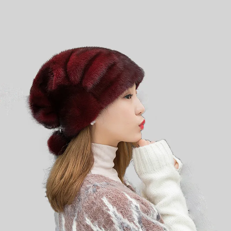 2019 New Mink Fur Winter Hat For Women Genuine Fur Warm Real Fur Caps Natural Knitting Fur Hats Casual Bonnet femme
2019 New Mink Fur Winter Hat For Women Genuine Fur Warm Real Fur Caps Natural Knitting Fur Hats Casual Bonnet femme