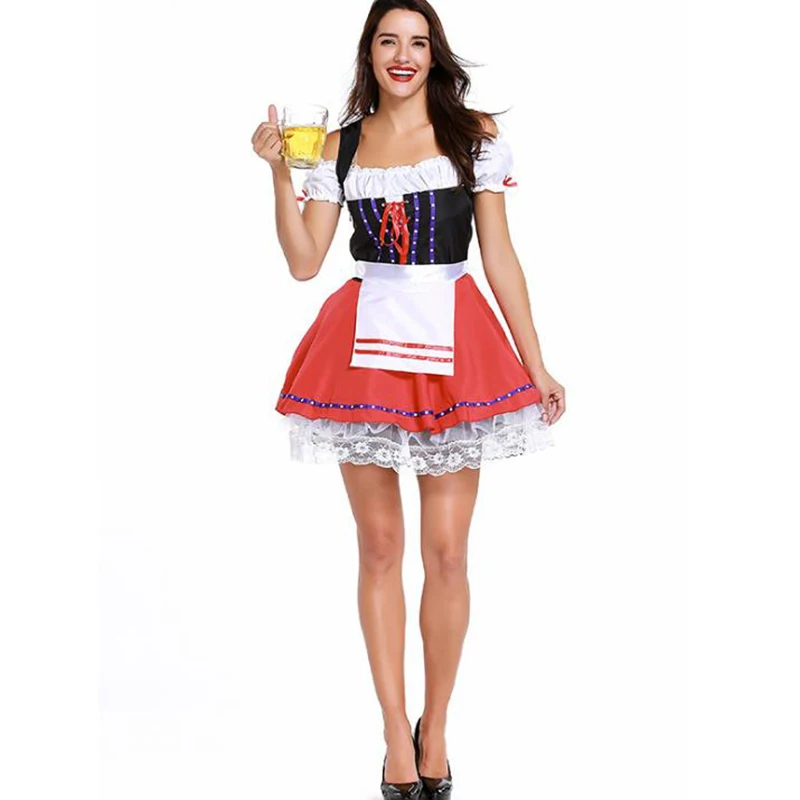 Фото Новинка модный костюм октоверфеста немецкая Bavarian Heidi нарядное платье дирндль