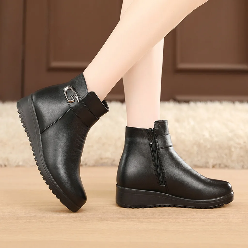 Buckle Strap Boots Women Ladies Fashion Casual Wedge Cotton Thickening Keep Warm Winter Shoes Women botas mujer invierno 2019
Buckle Strap Boots Women Ladies Fashion Casual Wedge Cotton Thickening Keep Warm Winter Shoes Women botas mujer invierno 2019