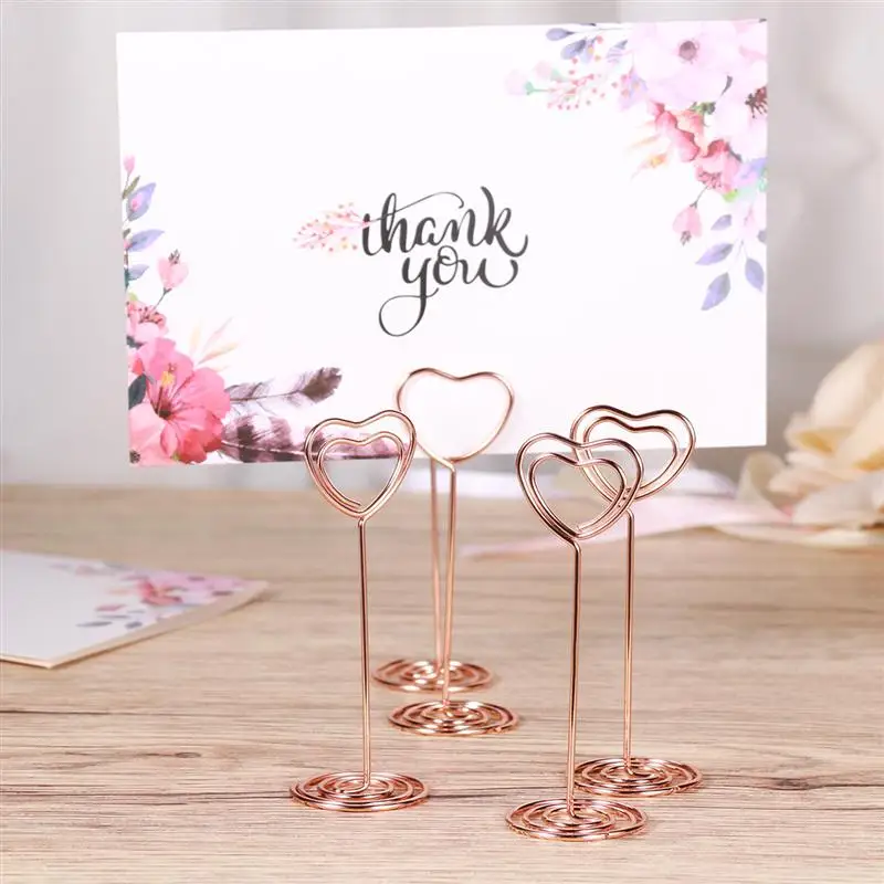 12 Pcs Rose Gold Heart Shape Photo Holder Stands Table Number Holders Place Card Paper Menu Clips for Weddings (Rosy Gold)
12 Pcs Rose Gold Heart Shape Photo Holder Stands Table Number Holders Place Card Paper Menu Clips for Weddings (Rosy Gold)