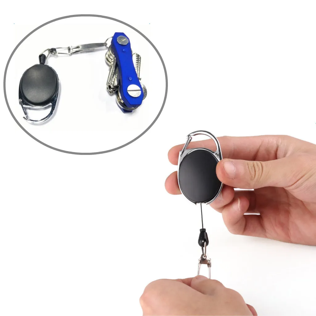 1pcs Heavy Duty Extendable Nylon Wire Key Chain Ring Clip Pull Retractable Keyring Retractor
1pcs Heavy Duty Extendable Nylon Wire Key Chain Ring Clip Pull Retractable Keyring Retractor