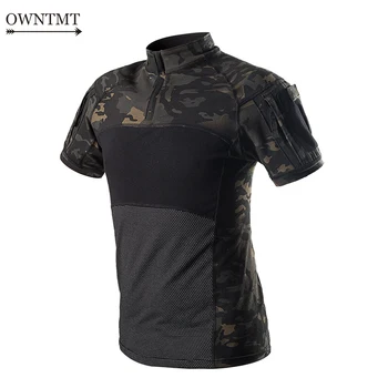 Summer Outdoor Hiking Men Tactical Combat T-Shirts US Army Elastic Quick Dry Sport Short Sleeve Military Camouflage SWAT Tops
Summer Outdoor Hiking Men Tactical Combat T-Shirts US Army Elastic Quick Dry Sport Short Sleeve Military Camouflage SWAT Tops