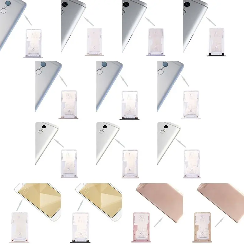 SIM Card Tray Dual Slot Holder Carrier Container Repair Part for Redmi 4/4X/4A/Note 4/Note 4X
SIM Card Tray Dual Slot Holder Carrier Container Repair Part for Redmi 4/4X/4A/Note 4/Note 4X