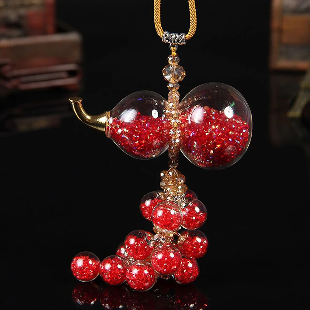 Car Pendant Crystal Hanging Gourd Auto Rearview Mirror Interior Decoration Colored Rhinestones Hoist Ornaments Car Accessories
Car Pendant Crystal Hanging Gourd Auto Rearview Mirror Interior Decoration Colored Rhinestones Hoist Ornaments Car Accessories