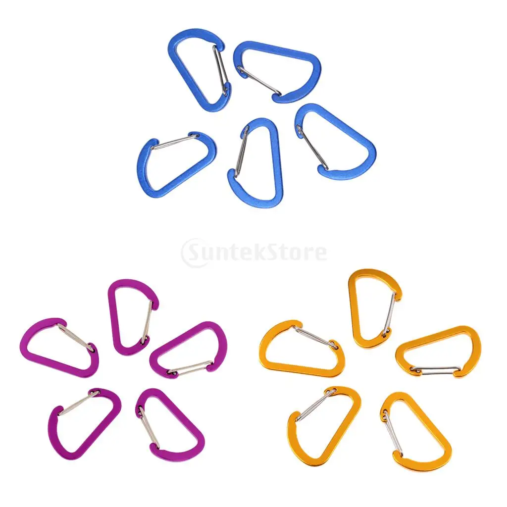 5Pcs/Lot 4cm Aluminum D Ring Carabiner Spring Snap Clip Keychain Hook Quickdraw Outdoor Camping Hiking Equipment
5Pcs/Lot 4cm Aluminum D Ring Carabiner Spring Snap Clip Keychain Hook Quickdraw Outdoor Camping Hiking Equipment