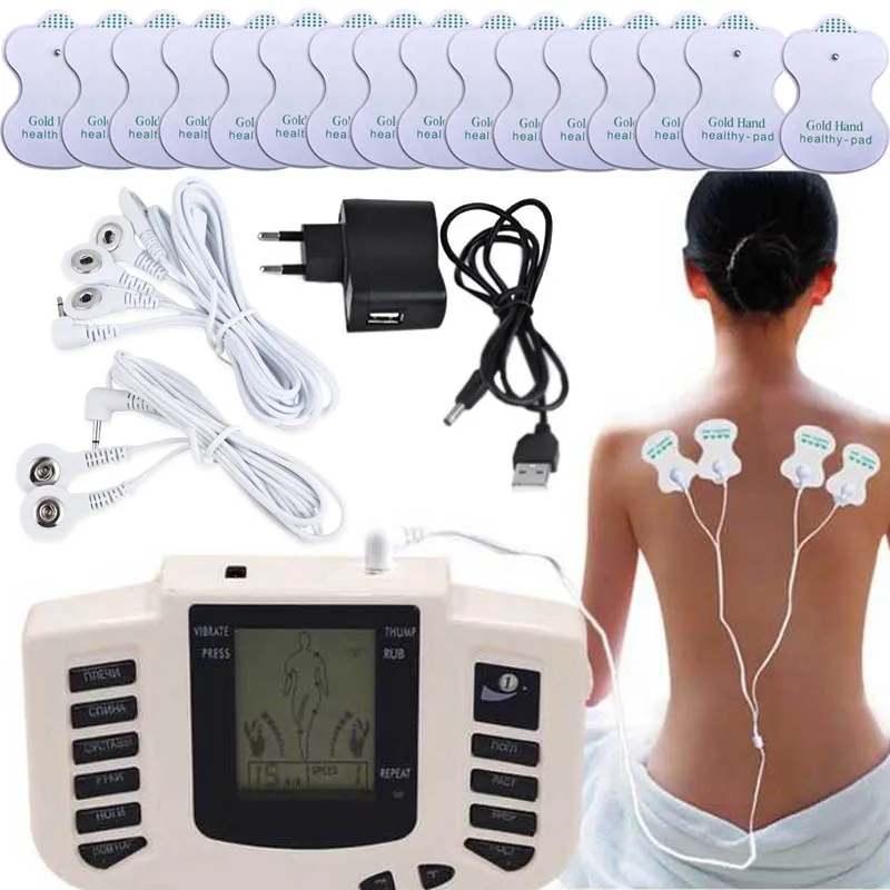 Russian Version Full Body back neck foot Muscle Pain Relief Therapy slimming Massager Massage relaxing tens Health Care 16 pads
Russian Version Full Body back neck foot Muscle Pain Relief Therapy slimming Massager Massage relaxing tens Health Care 16 pads