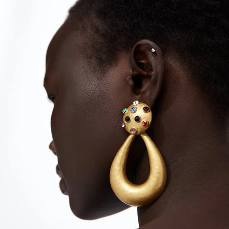Best lady ZA Water Drop Statement Earrings For Women Shiny Fashion Drop Dangle Earrings Wedding Gift Jewelry Wholesale Hot Sale
Best lady ZA Water Drop Statement Earrings For Women Shiny Fashion Drop Dangle Earrings Wedding Gift Jewelry Wholesale Hot Sale