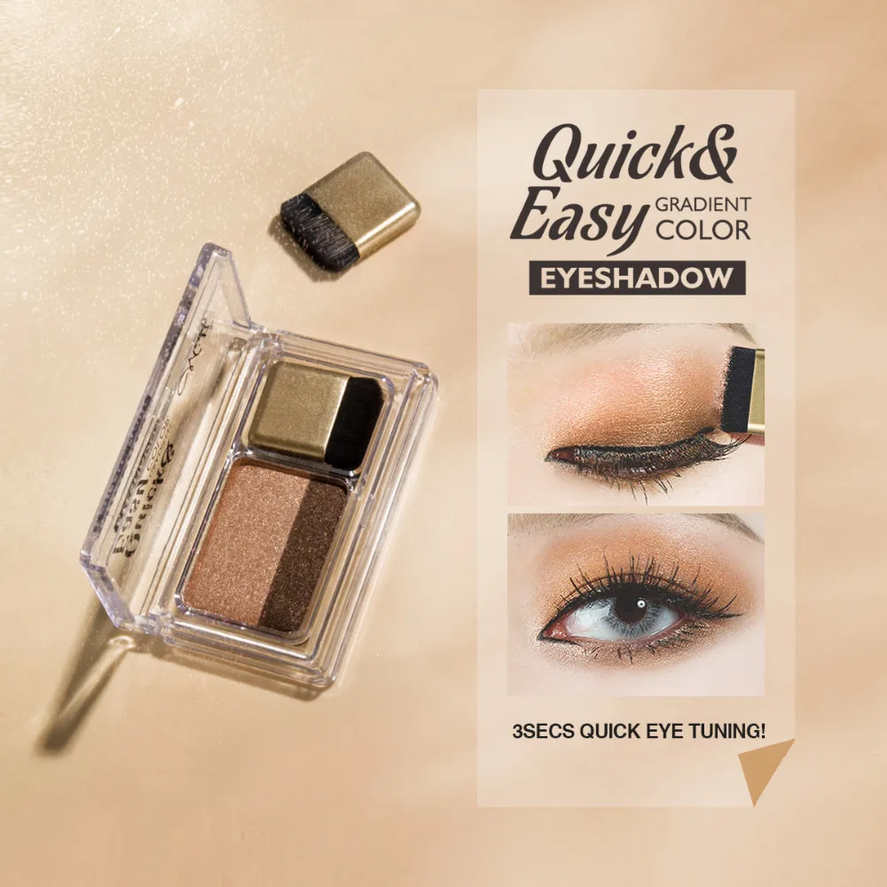 MENOW Makeup Glitter Shimmer 2 Colors Eyeshadow With Brush Palette Highlighter Brighten Concealer Cosmetic
MENOW Makeup Glitter Shimmer 2 Colors Eyeshadow With Brush Palette Highlighter Brighten Concealer Cosmetic