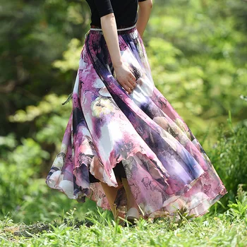 Tutu Real Lolita Long Skirt Free Shipping Free 2019 Summer Large Print Chiffon Skirt Holiday Beach Bohemian Flower Fairy Bust
Tutu Real Lolita Long Skirt Free Shipping Free 2019 Summer Large Print Chiffon Skirt Holiday Beach Bohemian Flower Fairy Bust