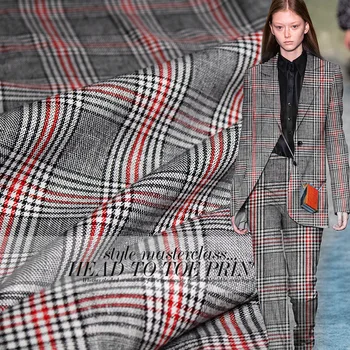 Classic red and grey yarn-dyed linen micro frame spring and summer suit jacket high-end clothing fabrics
Classic red and grey yarn-dyed linen micro frame spring and summer suit jacket high-end clothing fabrics