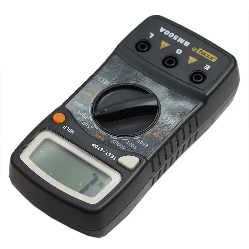 BM500A 1000V 1999M Digital Insulation Resistance Tester Meter Megohmmeter Megger qiang
BM500A 1000V 1999M Digital Insulation Resistance Tester Meter Megohmmeter Megger qiang