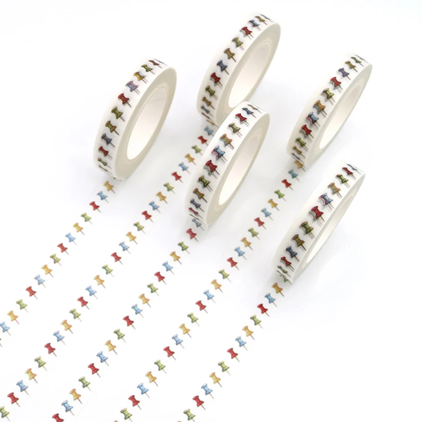 1 PCS Creative Colorful Pushpin Washi Tape High Sticky Masking Tape Office Supply Hand Tear Adhesive Paper Tape DIY Book Diary
1 PCS Creative Colorful Pushpin Washi Tape High Sticky Masking Tape Office Supply Hand Tear Adhesive Paper Tape DIY Book Diary