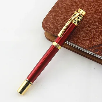 Luxury High Quality red Golden Fountain Pen Office School Medium Nib Iraurita Writing Ink Pen Supply 
Luxury High Quality red Golden Fountain Pen Office School Medium Nib Iraurita Writing Ink Pen Supply