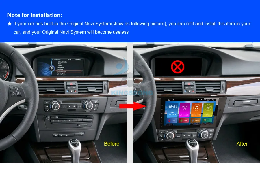 Best 9" Android 9.0 Autoradio DAB+ Car Stereo Radio OBD DVT-IN for BMW 3 Series E90 E91 E92 E93 GPS Sat Nav 4G+WIFI Bluetooth 4