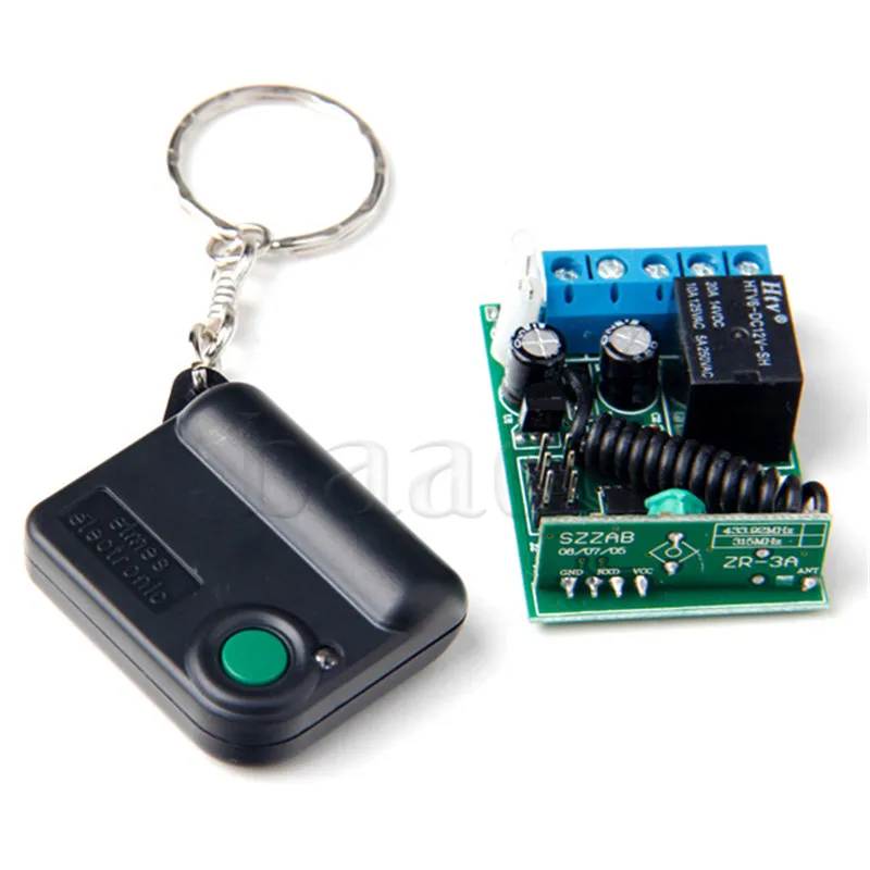 BAAQII 1Button433MHZ Wireless RF Remote Control+Receiver Controller for Security Alarm Car Light Bulb Garage Door A628+A630
BAAQII 1Button433MHZ Wireless RF Remote Control+Receiver Controller for Security Alarm Car Light Bulb Garage Door A628+A630