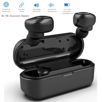 

M5 Bluetooth 5.0 Earphones TWS Mini Wireless Headphones Sport Handsfree Headphone Sports Earbuds Gaming Headset Phone PK I7s HBQ