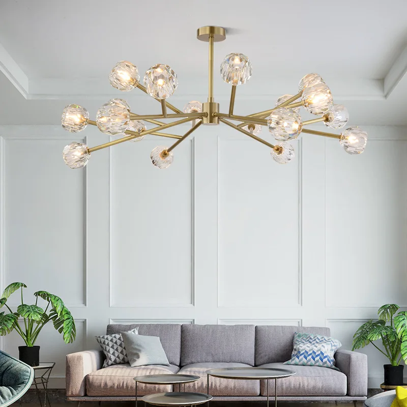 Postmodern Iron Crystal LED Chandelier Gold Tree Magic Bean Hang Lamp Bedroom Restaurant Kitchen Lights Hanging Home Lighting
Postmodern Iron Crystal LED Chandelier Gold Tree Magic Bean Hang Lamp Bedroom Restaurant Kitchen Lights Hanging Home Lighting