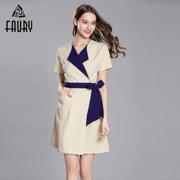 Premium Medical Cosmetologist Workwear Spa Club Beauty Salon Massager Uniform Hospital Nurse Slim Short Sleeve Coat Clothing
Premium Medical Cosmetologist Workwear Spa Club Beauty Salon Massager Uniform Hospital Nurse Slim Short Sleeve Coat Clothing