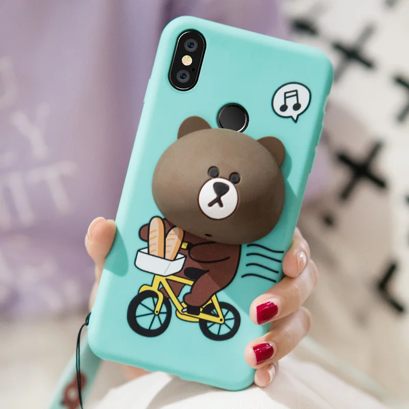 ALIVO For Xiaomi Redmi Note 5 case,Cartoon 3D bear rabbit Silicon Fitted Case with Winding headphone cable for redmi note5 cover
ALIVO For Xiaomi Redmi Note 5 case,Cartoon 3D bear rabbit Silicon Fitted Case with Winding headphone cable for redmi note5 cover