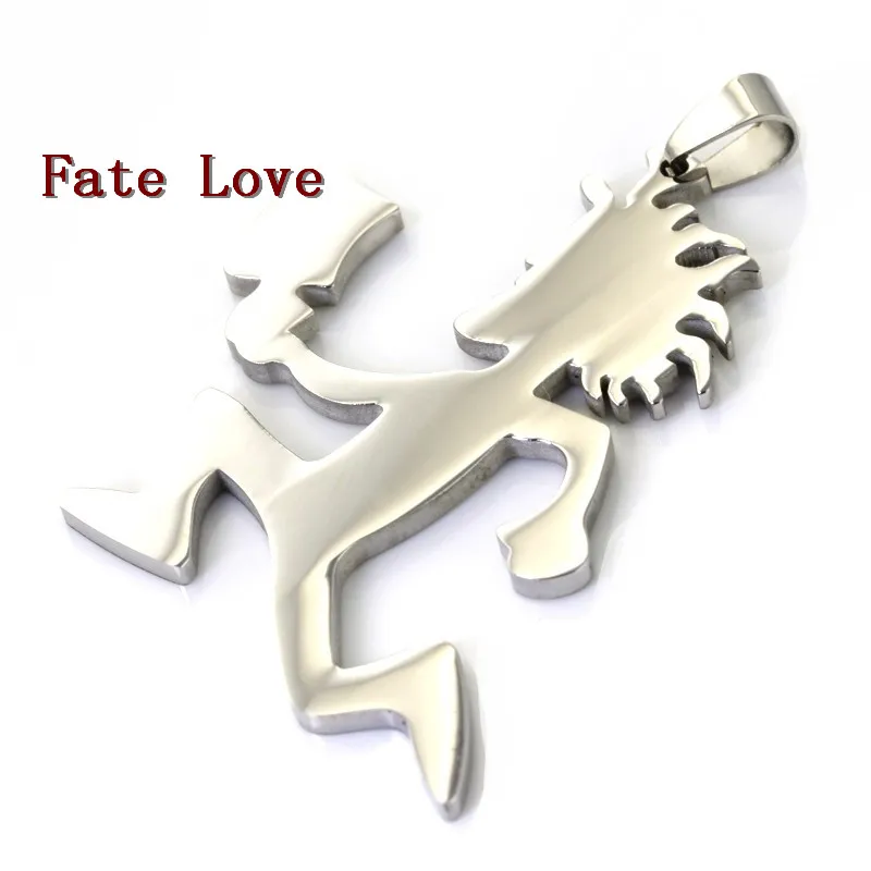 

Fate Love 5pcs Lot Large 2 inch Hatchetman Charm ICP Hatchet Man Pendant Juggalo Grade Stainless Steel Pendant Charms Silver