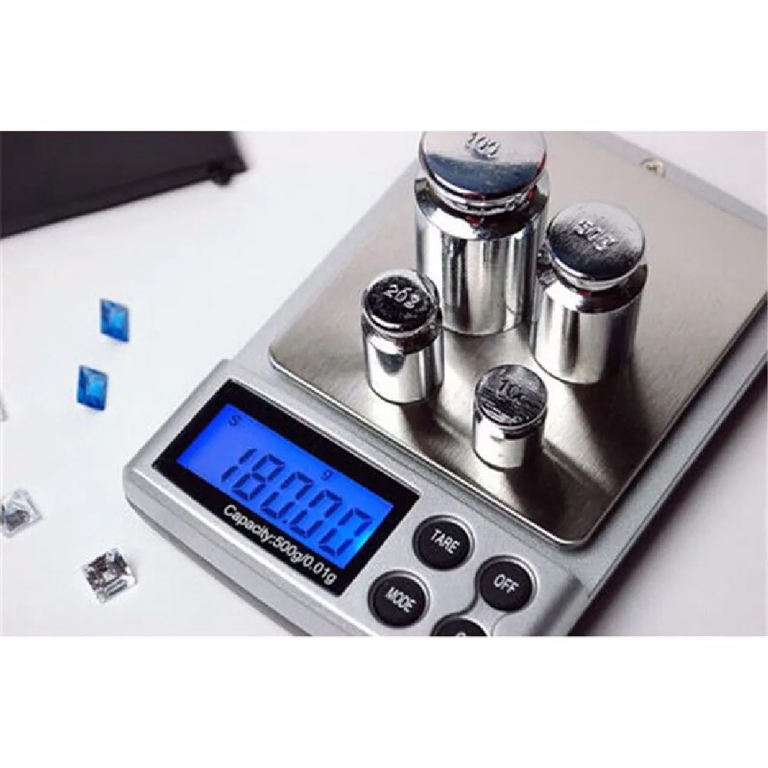 1pc 500g x 0.01g Digital Precision Scale Jewelry Weight Balance Scales LCD Display Units Pocket Kitchen Electronic Gadgets
1pc 500g x 0.01g Digital Precision Scale Jewelry Weight Balance Scales LCD Display Units Pocket Kitchen Electronic Gadgets