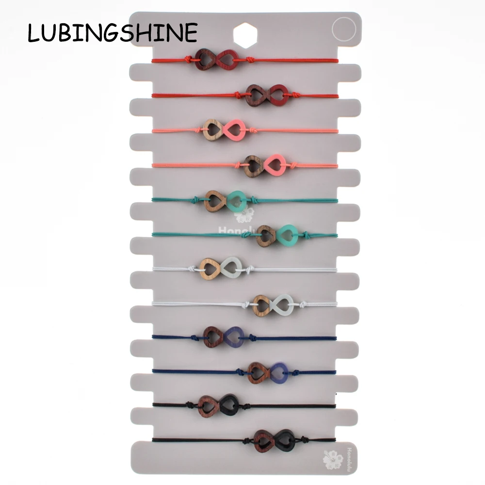Vintage 12pcs/lot Infinite love Charms Braided Bracelet Women Couple Crystal Wood Adjustable Rope Chain Yoga Anklet Jewelry
Vintage 12pcs/lot Infinite love Charms Braided Bracelet Women Couple Crystal Wood Adjustable Rope Chain Yoga Anklet Jewelry