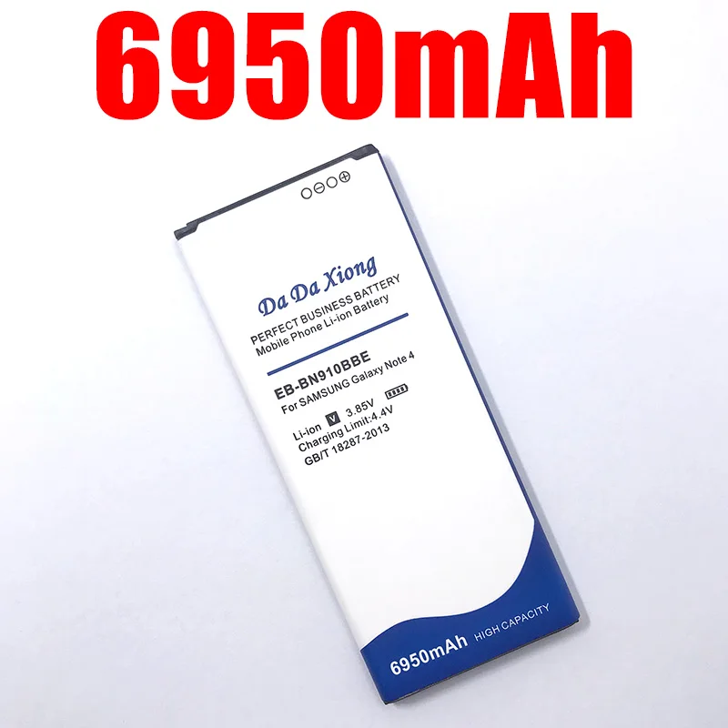6950mAh EB-BN910BBE Battery for Samsung Galaxy Note 4 Note4 N910H N910U N910A N910C N910F N910W N910FQ N910X N910V N910P
6950mAh EB-BN910BBE Battery for Samsung Galaxy Note 4 Note4 N910H N910U N910A N910C N910F N910W N910FQ N910X N910V N910P