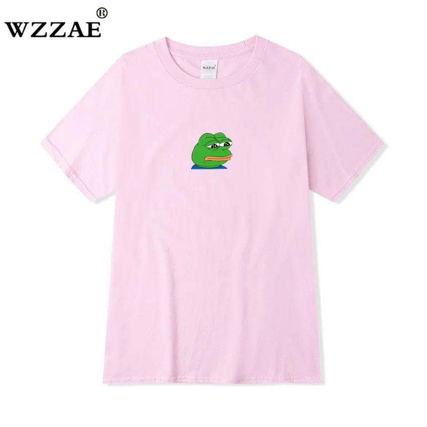 2019 New Sale Men T-Shirt Sad frog Mens Clothing Printed Funny T Shirts Casual Short Sleeve Tops 100% Cotton Tee Shirt For Man
2019 New Sale Men T-Shirt Sad frog Mens Clothing Printed Funny T Shirts Casual Short Sleeve Tops 100% Cotton Tee Shirt For Man