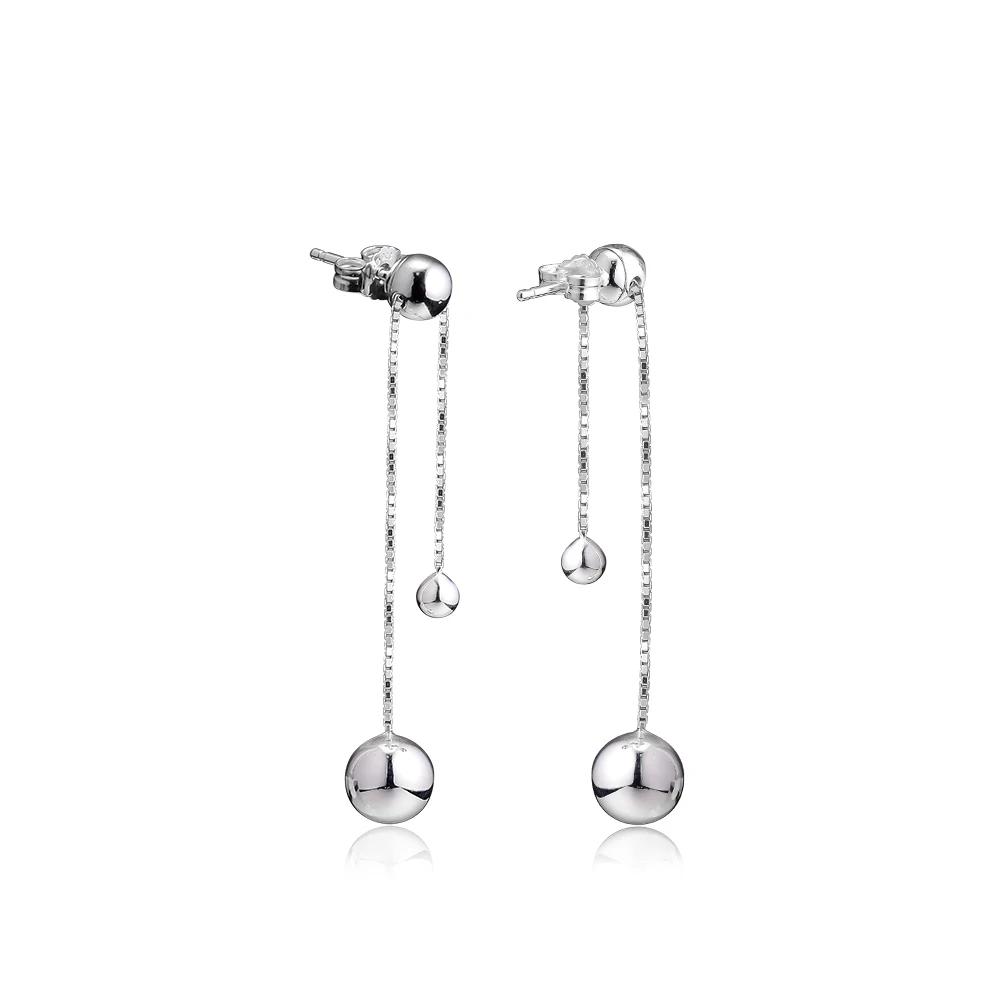 String of Beads Hanging Dangle Earrings 100% 925 Sterling-Silver-Jewelry Free Shipping
String of Beads Hanging Dangle Earrings 100% 925 Sterling-Silver-Jewelry Free Shipping