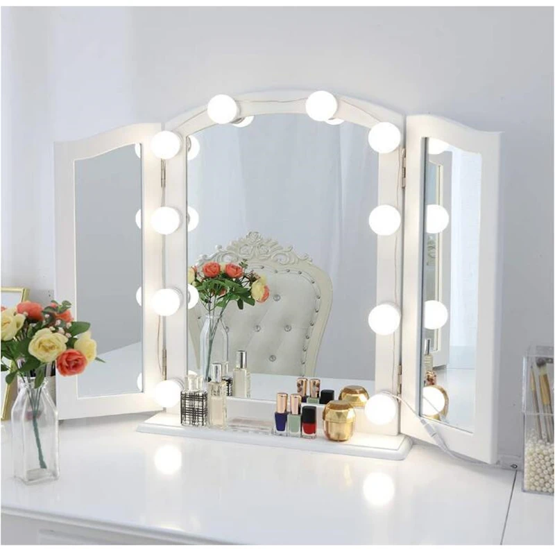 10Pcs Makeup Mirror Vanity LED Light Bulbs lamp Kit 3 Levels Brightness Adjustable Lighted Make up Mirrors Cosmetic lights
10Pcs Makeup Mirror Vanity LED Light Bulbs lamp Kit 3 Levels Brightness Adjustable Lighted Make up Mirrors Cosmetic lights