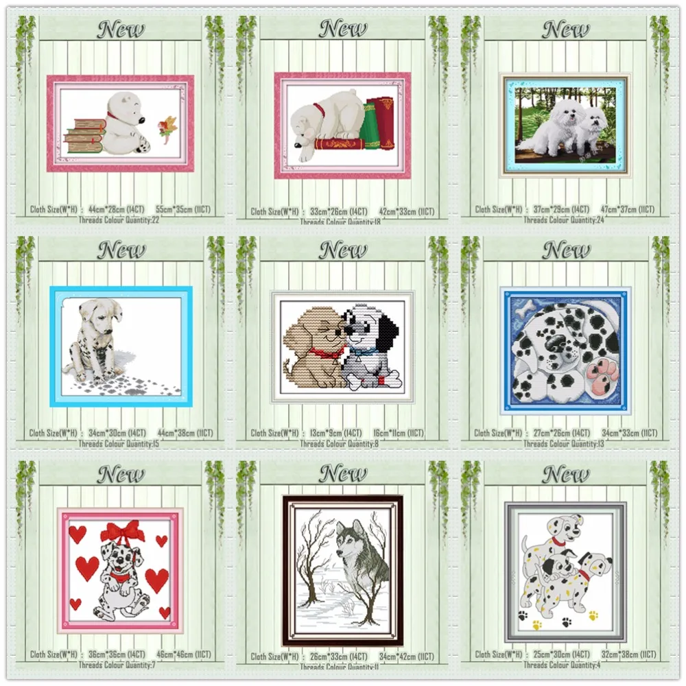 Dalmatians Husky Lovely dog painting counted print on the canvas DMC 11CT 14CT kits DIY Cross Stitch embroidery needlework Sets
Dalmatians Husky Lovely dog painting counted print on the canvas DMC 11CT 14CT kits DIY Cross Stitch embroidery needlework Sets