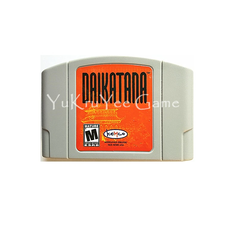 Daikatana Video Game Cartridge Card for 64 Bit Console System English US NTSC Version N107
Daikatana Video Game Cartridge Card for 64 Bit Console System English US NTSC Version N107