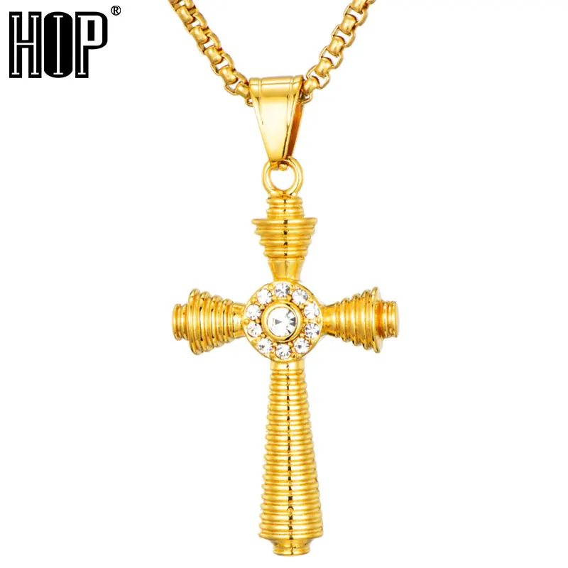 HIP Hop Bling Ice Out Golden Cross Necklaces & Pendants 316L Stainless Steel Necklace for Men Jewelry 60cm Length
HIP Hop Bling Ice Out Golden Cross Necklaces & Pendants 316L Stainless Steel Necklace for Men Jewelry 60cm Length