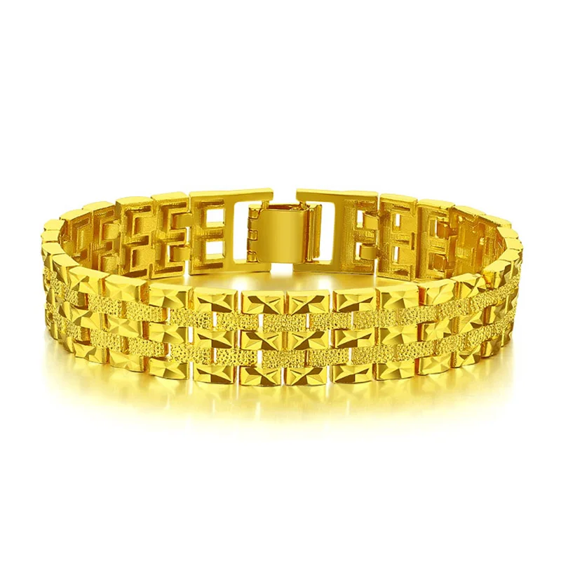 New most popular gold color bracelet men & Woman personality punk bracelet 15MM18cm/22cm Fashion party jewelry gift wholesale
New most popular gold color bracelet men & Woman personality punk bracelet 15MM18cm/22cm Fashion party jewelry gift wholesale