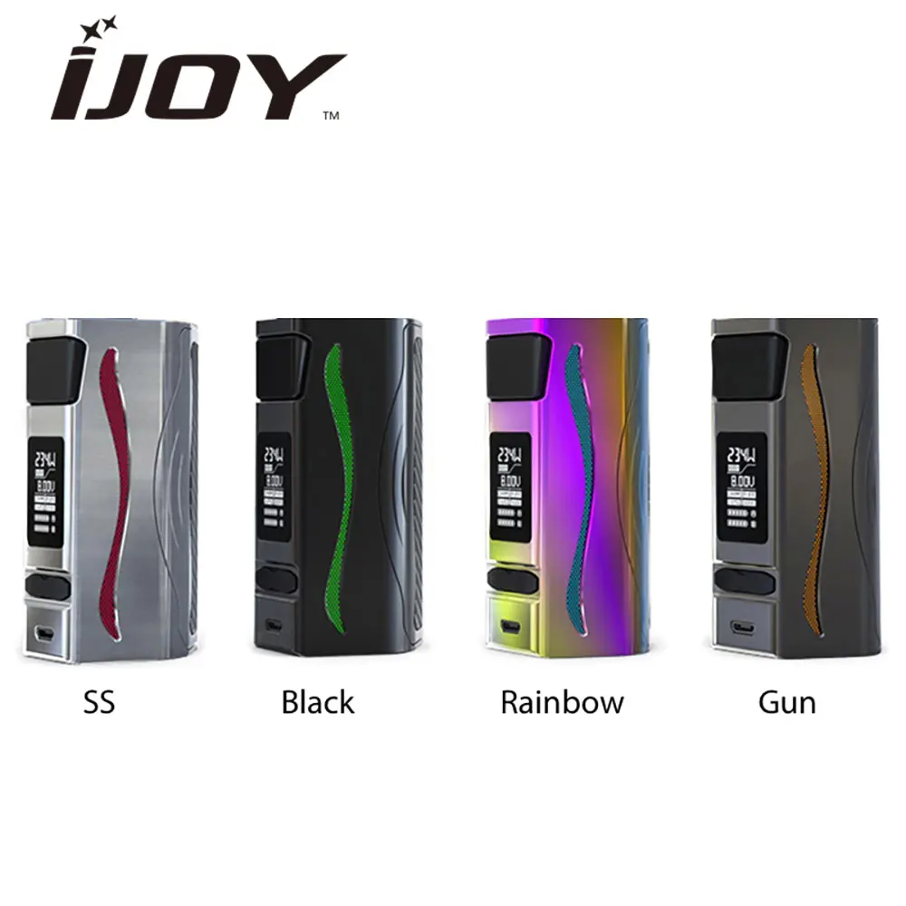 Original 234W IJOY GENIE PD270 TC MOD wi/ Dual 20700 Battery 6000mAh & RGB Backlight Huge Power for Various 30mm Tank E-cig Mod
Original 234W IJOY GENIE PD270 TC MOD wi/ Dual 20700 Battery 6000mAh & RGB Backlight Huge Power for Various 30mm Tank E-cig Mod