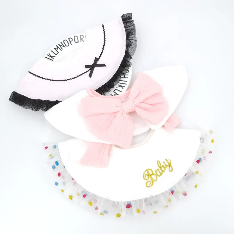 Princess lace 360 round rotating bib cotton baby saliva bow decorative fake collar customizable baby name
Princess lace 360 round rotating bib cotton baby saliva bow decorative fake collar customizable baby name